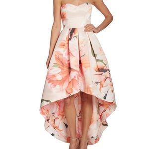 Parker Black Strapless Roxanne High/Low Dress